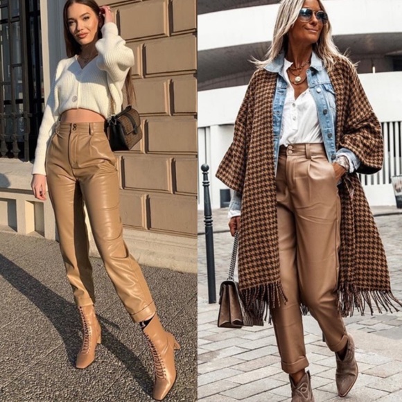 Zara | Pants \u0026 Jumpsuits | Zara Faux 